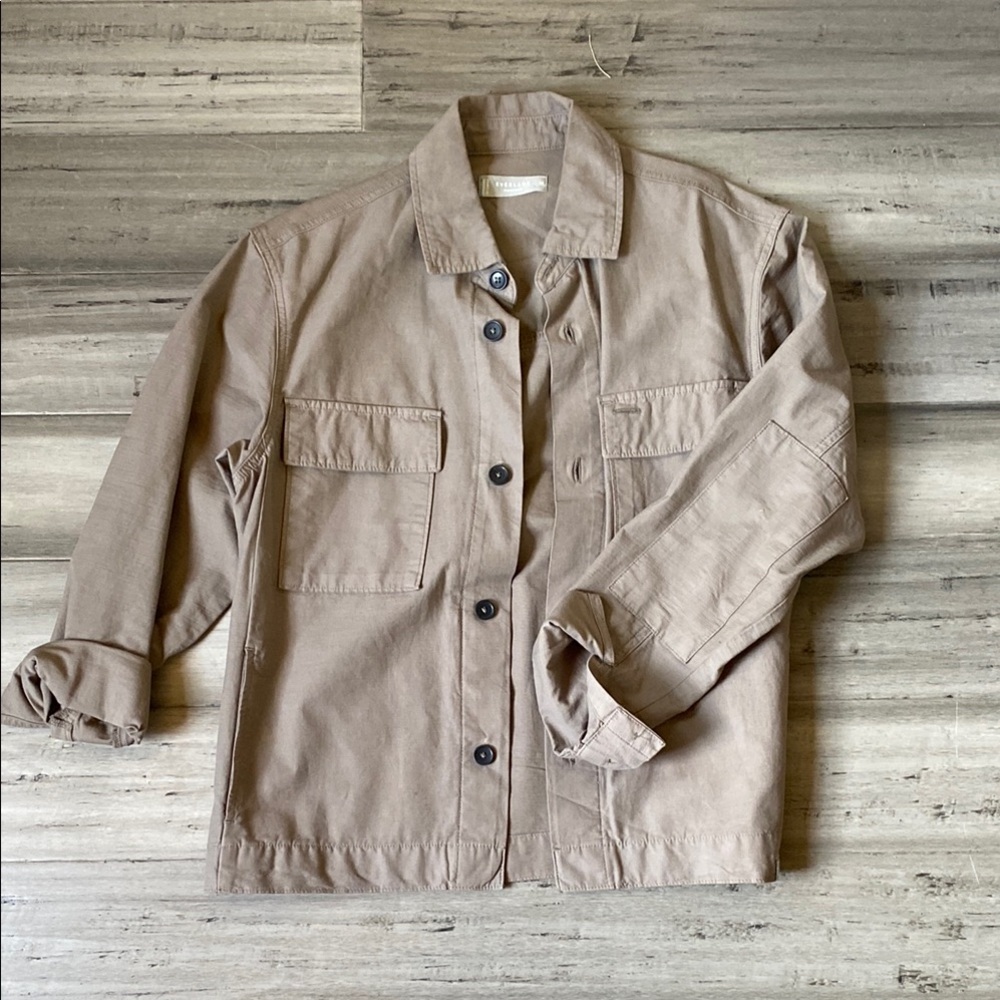 Tan Button-Up Jacket